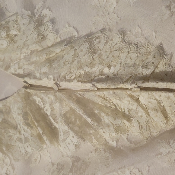 Vintage 60s 70s Ruffled Poet Blouse L - Picture 6 of 13